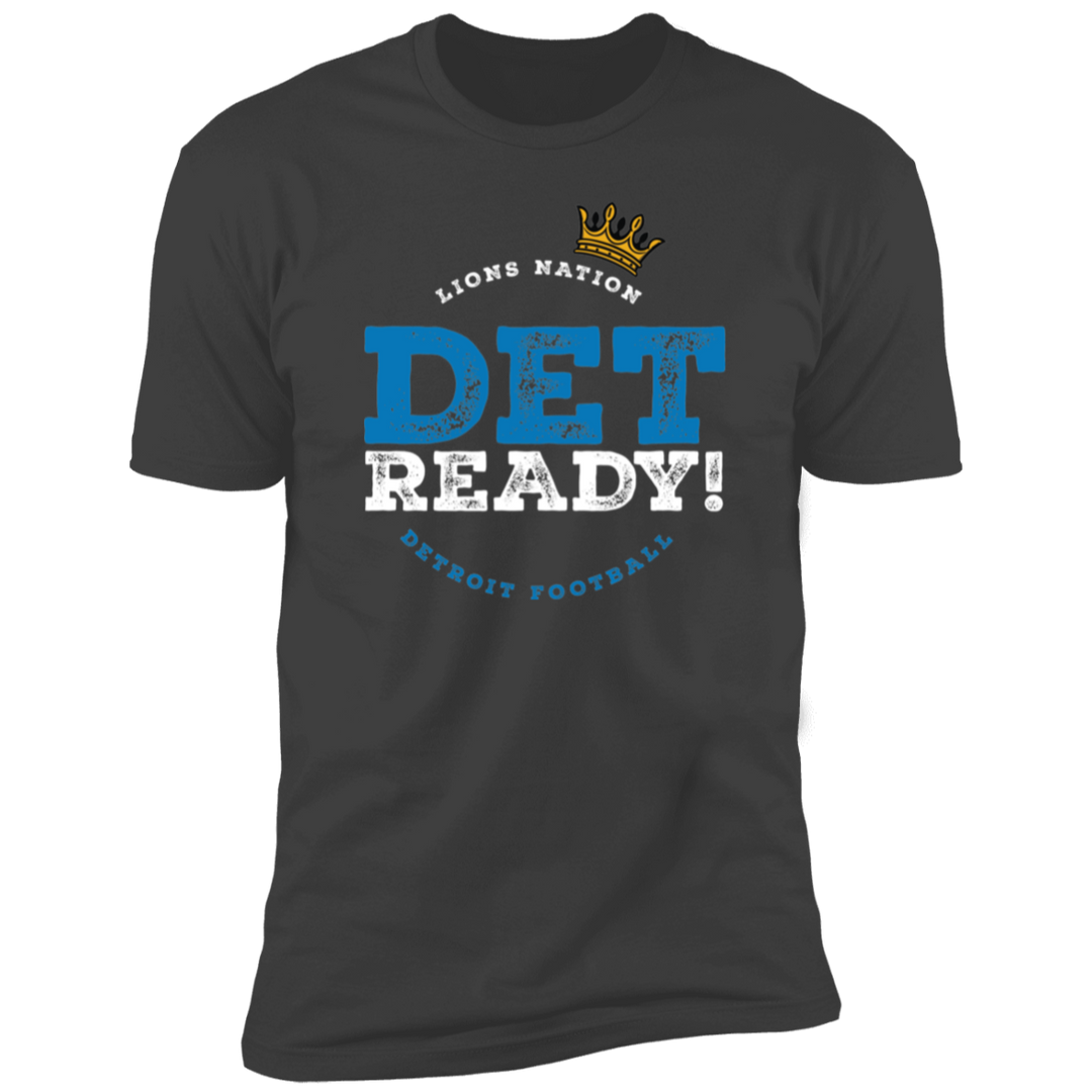 Det Ready! Detroit Football Grey T-Shirt