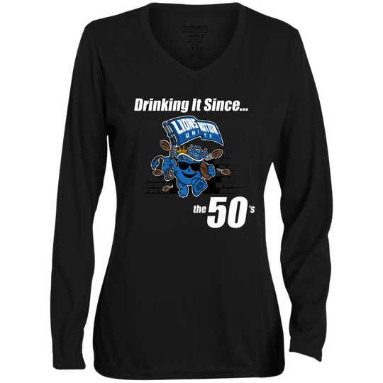 Drinking It Since the 50's Women's Long-Sleeved T-Shirt
