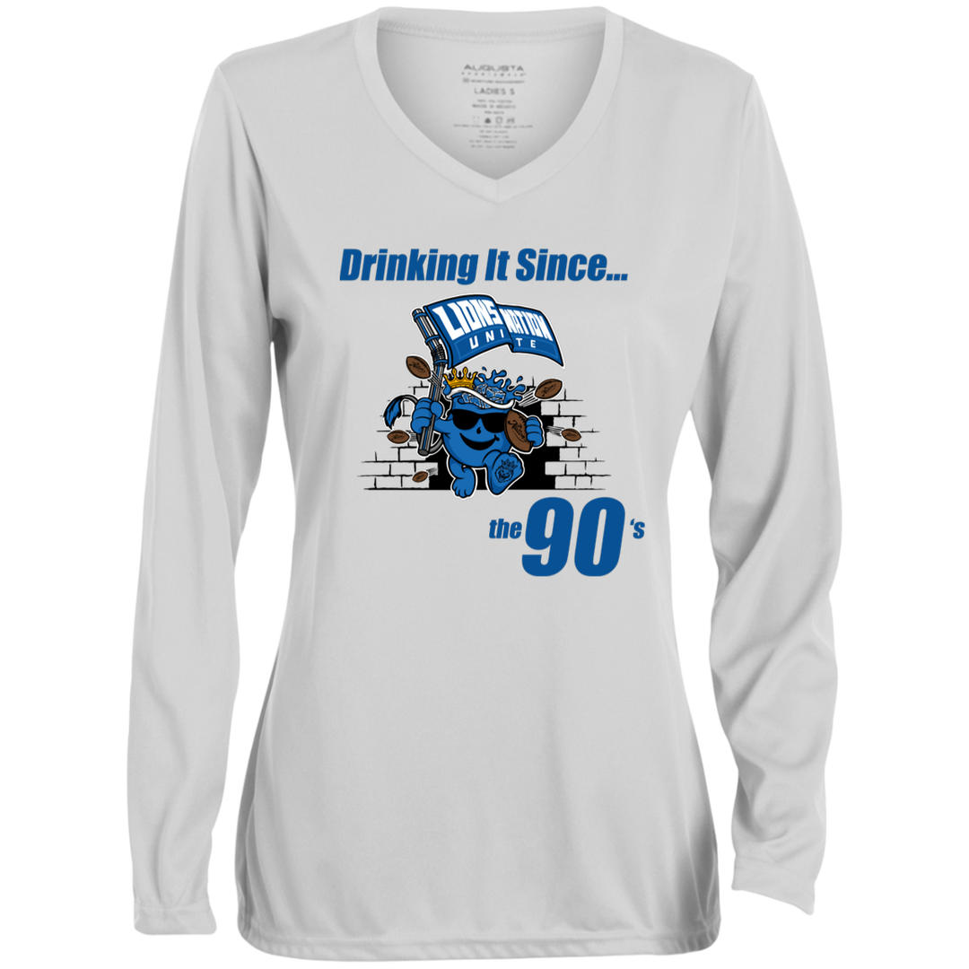 Drinking It Since the 90's Women's Long-Sleeved T-Shirt