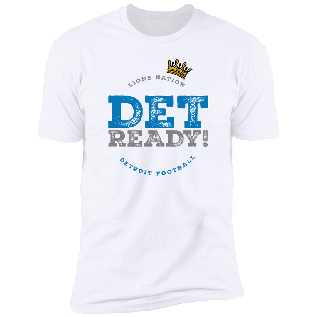 Det Ready! Detroit Football White T-Shirt