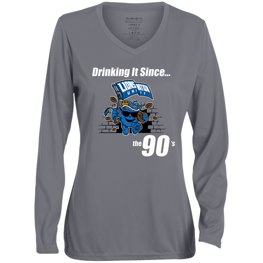 Drinking It Since the 90's Women's Long-Sleeved T-Shirt