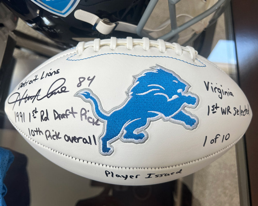 Limited-Edition Herman Moore Signed Detroit Lions Football